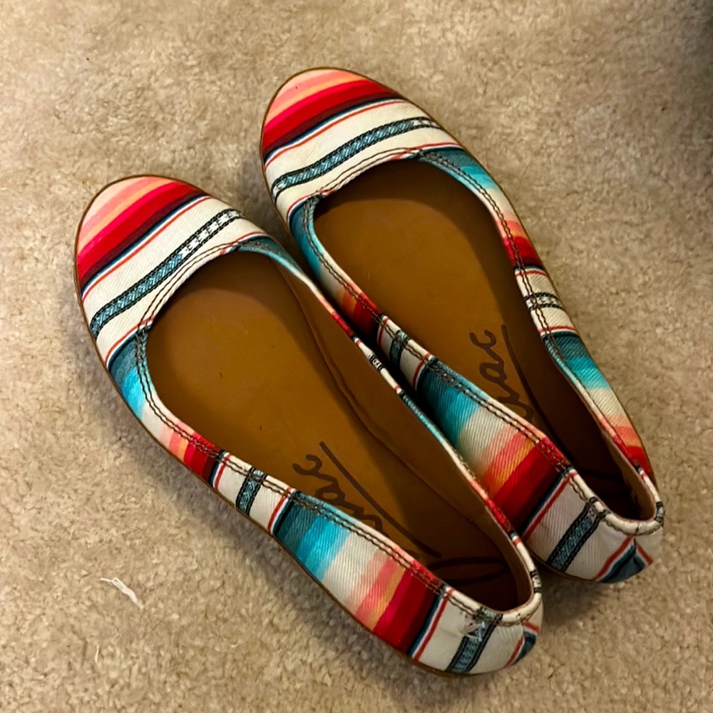 Southwest inspired Zodiac flats